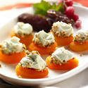 Miniature Wisconsin Blue Cheese Balls with Winter Fruit